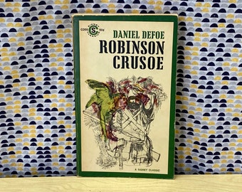 Robinson Crusoe - Daniel DeFoe - Vintage Paperback Book - Signet Classic Edition