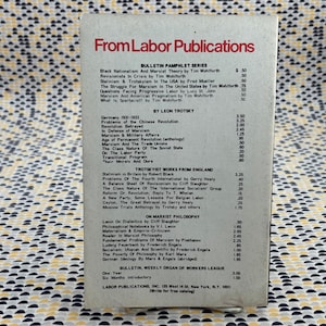 Black Nationalism & Marxist Theory - Tim Wohlforth - Bulletin Pamphlet Series - Paperback image 2