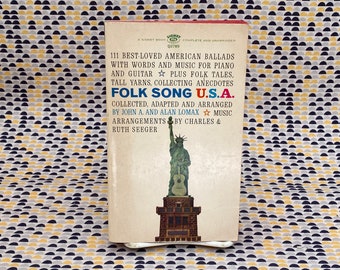 The Folks Song USA  - Alan & John  Lomax, Charles and Ruth Seeger  - Vintage Paperback Book - Signet Edition