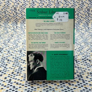 The Great Gatsby - F. Scott Fitzgerald - Vintage Paperback Book - Scribners Ed image 2