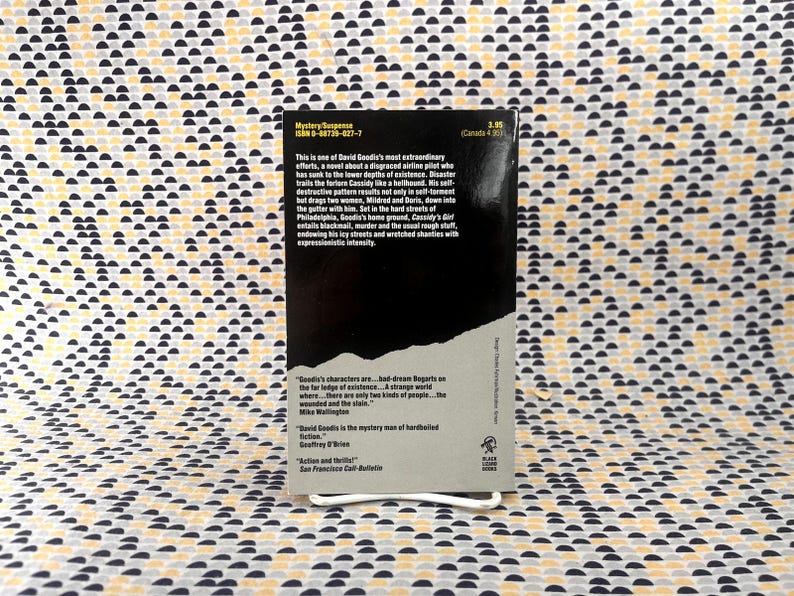 Cassidy's Girl - David Goodis - Black Lizard Crime - Paperback image 2