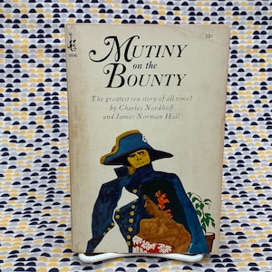 L&#39;ammutinamento del Bounty - James Nordhoff e James Norman Hall - Libro in brossura vintage - 50 cent Pocket Books Edition