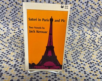 Satori em Paris e Pic - Dois romances de Jack Kerouac - Brochura vintage - Evergreen Black Cat Books