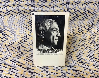 Talks and Dialogues - J. Krishnamurti - Vintage Paperback Book - Avon Edition