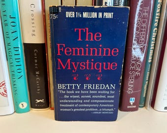 The Feminine Mystique - Betty Friedan  - Vintage Paperback Book - 75 cent Dell Edition