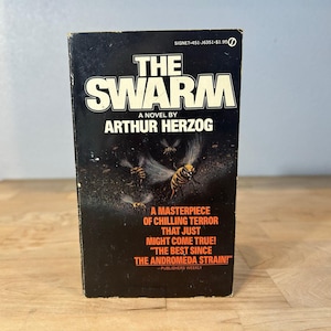 El enjambre - Arthur Herzog - Libro de bolsillo vintage - Edición con sello