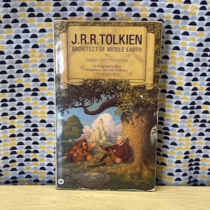 J.R.R. Tolkien - Architect of Middle Earth - Daniel Grotta-Kurska - Vintage Paperback Book - Warner Books