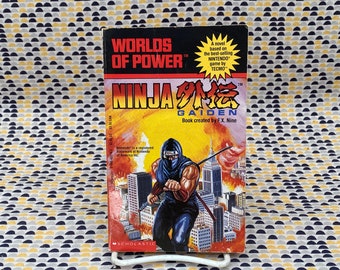 Ninja Gaiden - Worlds of Power #3 - Book created by F.X. Nine - Nintendo - NES  - Vintage Paperback Book - Scholastic Books