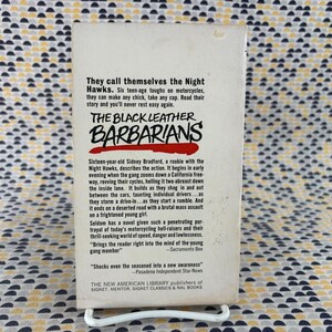 The Black Leather Barbarians - Pat Stadely - Vintage Paperback Book - Signet image 2