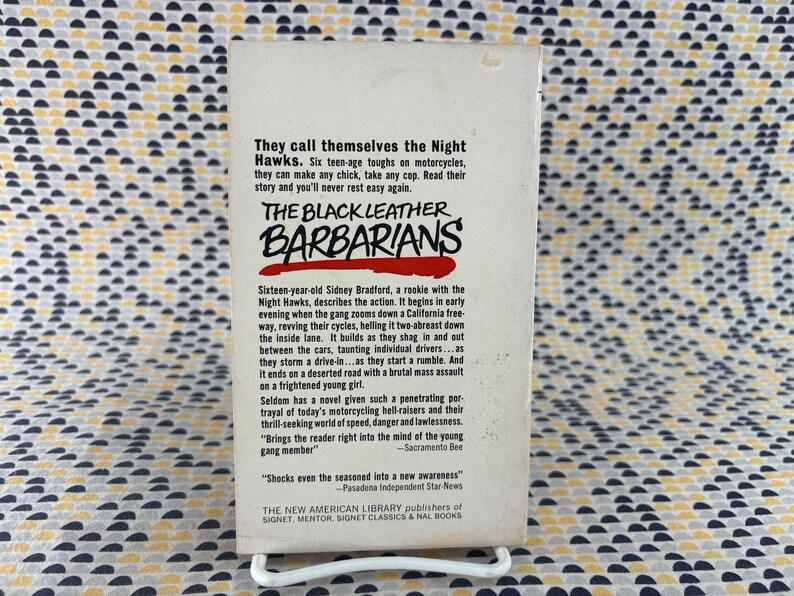 The Black Leather Barbarians - Pat Stadely - Vintage Paperback Book - Signet image 2