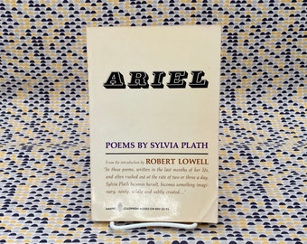 Ariel  - Poems by Sylvia Plath  - Vintage Paperback Book - Harper & Row