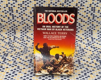 Bloods: een mondelinge geschiedenis van de oorlog in Vietnam door zwarte veteranen - Wallace Terry - Vintage Paperback Book - Ballantine Edition