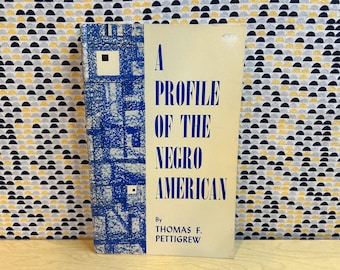 A Profile of the Negro American - Thomas Pettigrew - Vintage Paperback - Van Nostrand Edition