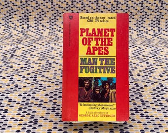Planet of the Apes #1 - Man the Fugitive - George Effinger - Vintage Paperback Book - 95 cent Award Science Fiction Novel