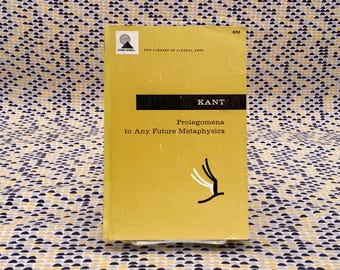 Prolegomena to any Future Metaphysics - Imannuel Kant  - Vintage Paperback Book