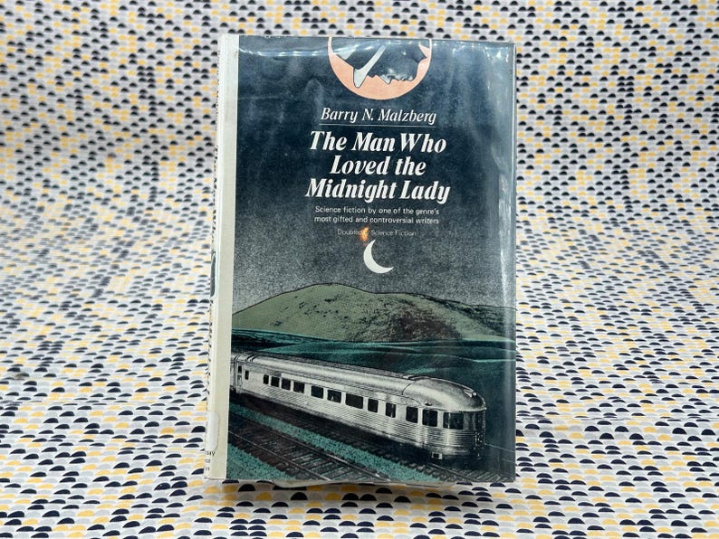 The Man Who Loved The Midnight Lady - Barry Malzberg - Doubleday -EX LIBRARY COPY image 1