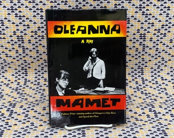 Oleanna - David Mamet - Libro de tapa dura vintage - Edición Panteón - Club de lectura