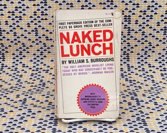 Naked Lunch - William S Burroughs   - Vintage Paperback - Evergreen Black Cat Edition