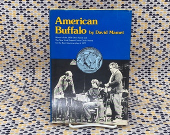 American Buffalo - David Mamet - Libro de tapa dura vintage - Grove Press - Club Edition