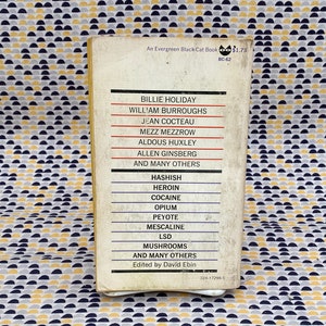 The Drug Experience - Ed by David Ebin - Huxley, Burroughs, Ginsberg, Crowley - Vintage Paperback Book - Evergreen / Grove Press Edition image 2