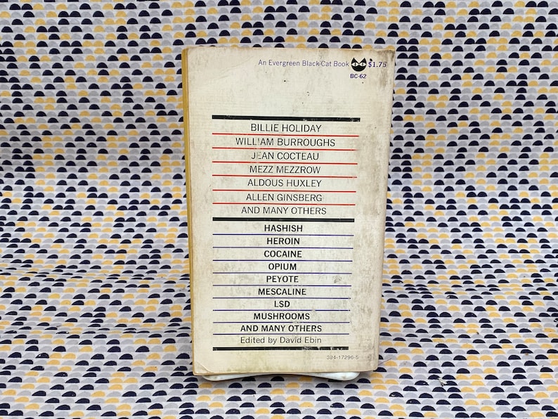 The Drug Experience - Ed by David Ebin - Huxley, Burroughs, Ginsberg, Crowley - Vintage Paperback Book - Evergreen / Grove Press Edition image 2