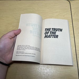 The Truth of the Matter - John Lutz - Black Lizard Crime - Paperback image 5