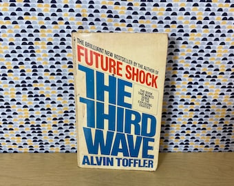 The Third Wave  - Alvin Toffler  - Vintage Paperback Book - Bantam  Edition