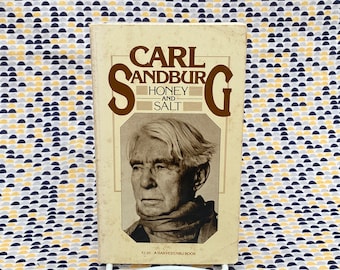 Mel e sal - Carl Sandburg - Livro de bolso vintage - Harvest Edition