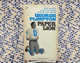 Paper Lion - George Plimpton - Vintage Paperback Book - Pocket Books Edition