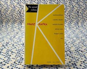 The Penal Colony - Franz Kafka - Vintage Paperback Book - Schocken Books Edition