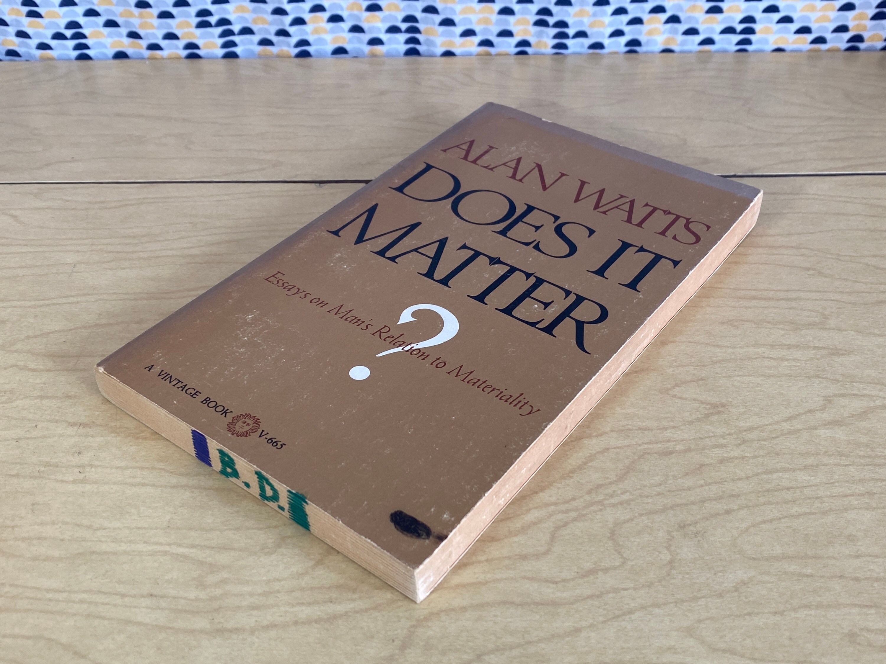 Does it Matter Alan Watts Vintage Paperback Book Etsy