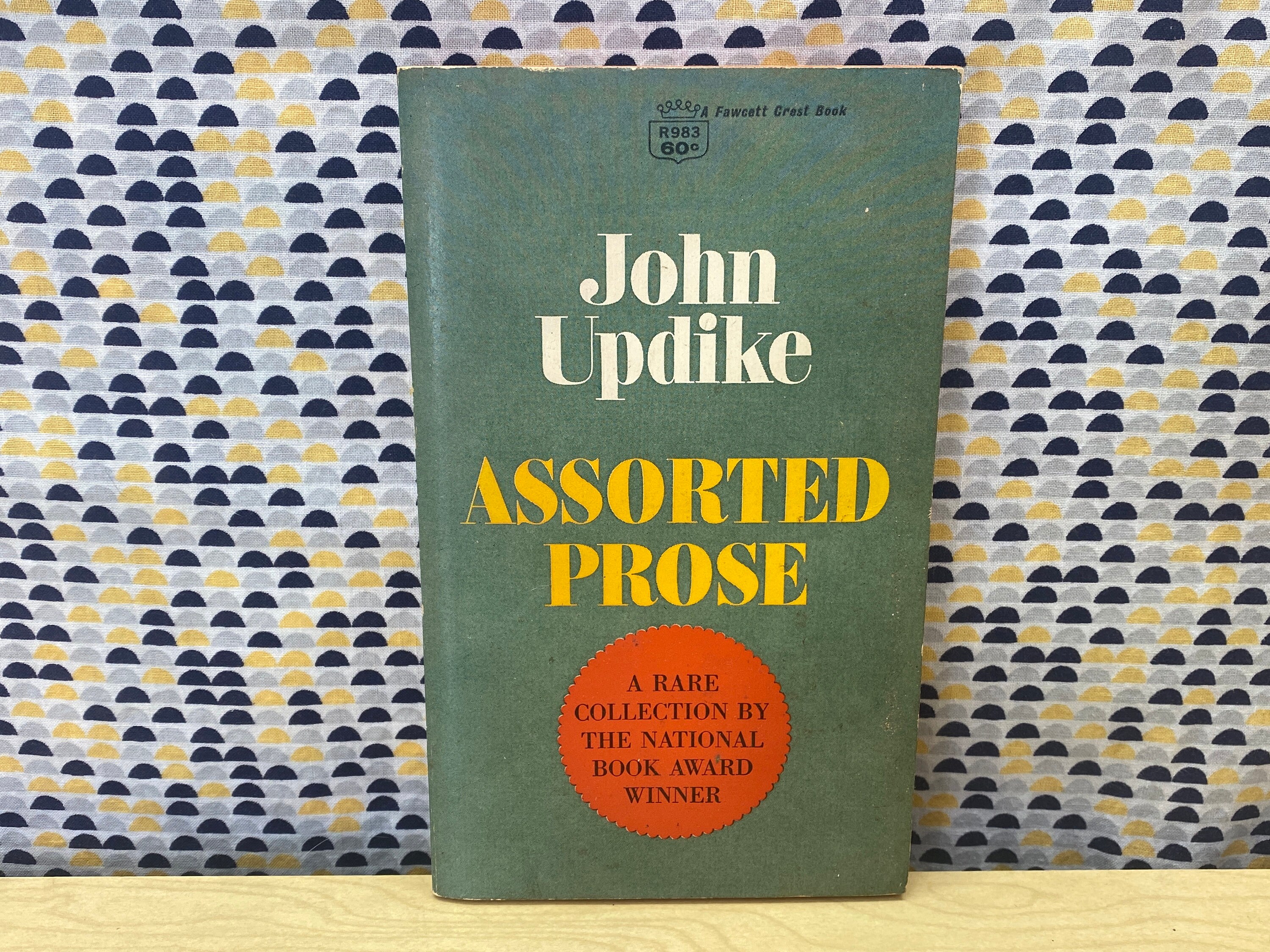 Assorted Prose - John Updike  - Vintage Paperback Book - 60 cent Fawcett Crest Edition