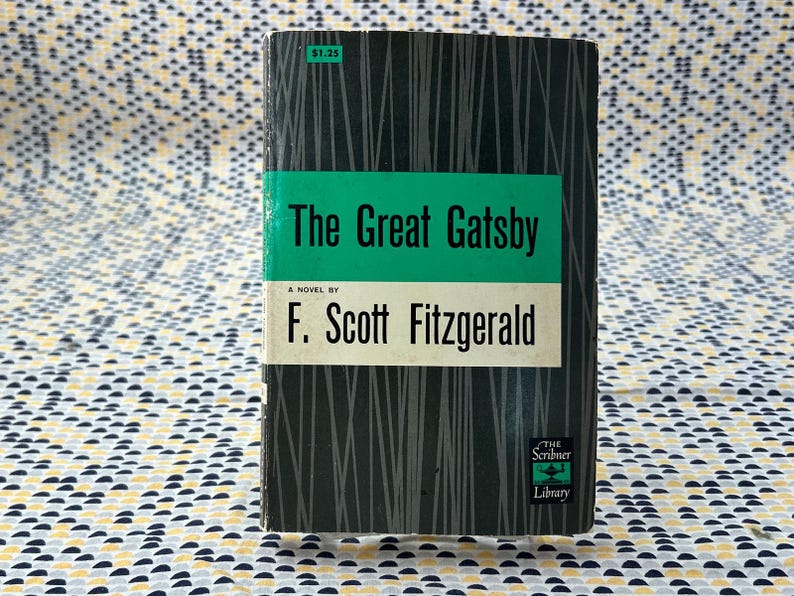 The Great Gatsby - F. Scott Fitzgerald - Vintage Paperback Book - Scribners Ed image 1