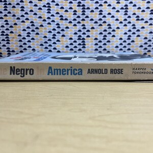 El negro en América - Arnold Rose - Harper Torchbooks - Tapa blanda imagen 3