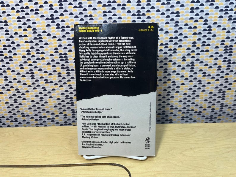 Rápido y Furioso - Paul Cain - Crimen del Lagarto Negro - Libro de bolsillo imagen 2