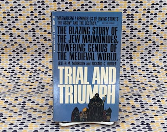 Trial And Triumph: A Novel About Maimonides - Lester M. and Richard G. Morrison and Hubler - Vintage Paperback Book - Bantam Edition