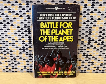 Battle for the Planet of the Apes - David Gerrold - Movie Novelization - Vintage Paperback - Tie-In - 95 cent Award Books Edition