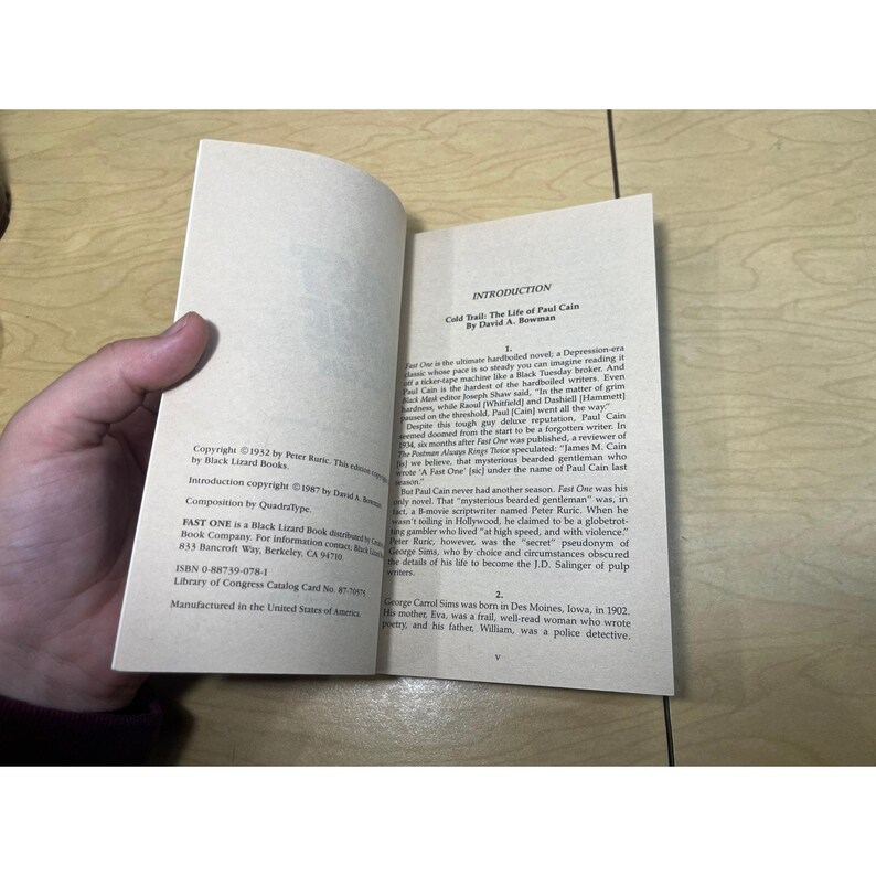 Rápido y Furioso - Paul Cain - Crimen del Lagarto Negro - Libro de bolsillo imagen 5