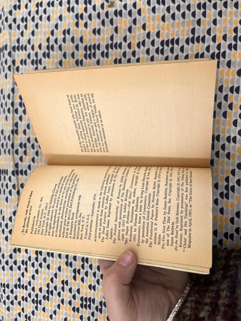 Soul on Ice - Eldridge Cleaver - Vintage Paperback Book - Dell Edition image 5