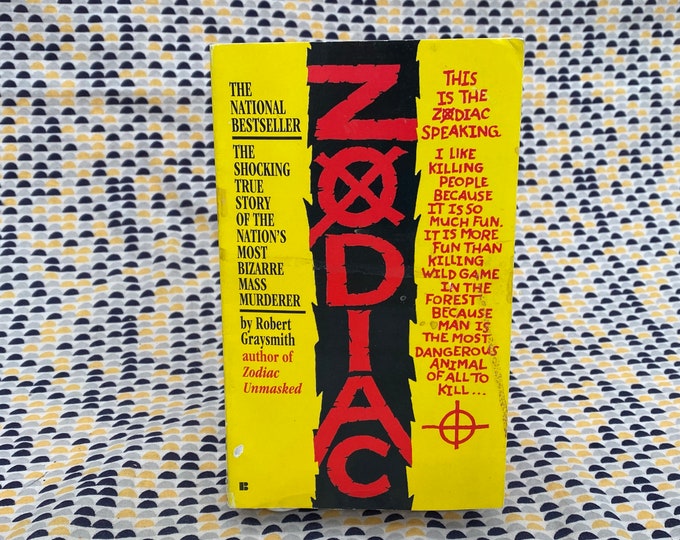 Zodiac Robert Graysmith Vintage Paperback Book Berkley Edition Etsy
