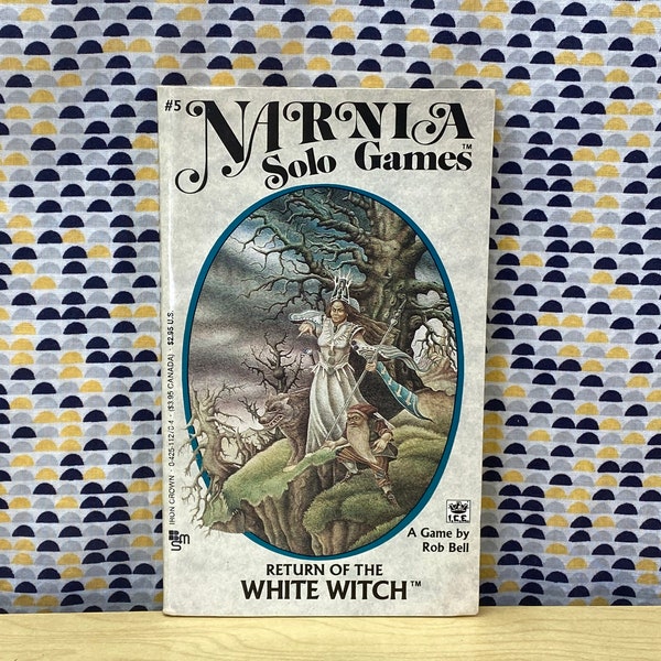 Return of the White Witch - Narnia Solo Games - Rob Bell - CYOA - AD&D - Vintage Paperback Book - CS Lewis - Iron Crown Edition