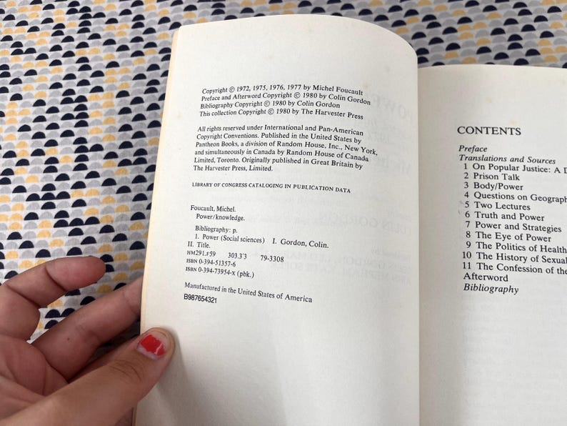 Power/Knowledge: Selected Interviews & Other Writings 1972-1977 - Michael Foucault - Pantheon Books- Paperback image 5