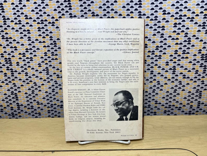 Black Power and the Urban Unrest - Nathan Wright Jr. - Hawthorn Books - Paperback image 2
