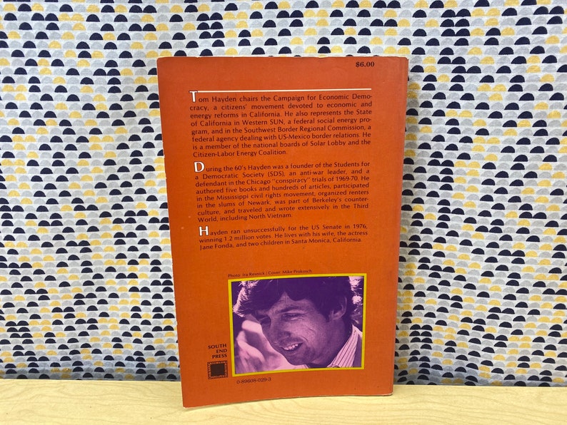 The American Future - Tom Hayden - New Visions Beyond Old Frontiers - Vintage Paperback Book - 1980 South End Press image 2