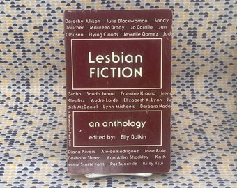 Lesbische Fiktion: Eine Anthologie – Elly Bulkin – Vintage-Taschenbuch – Persephone Press Edition