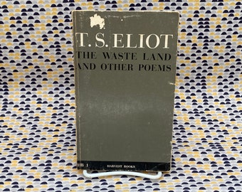 The Waste Land and other stories  - T.S. Eliot - Vintage Paperback Book - Harvest Books Edition