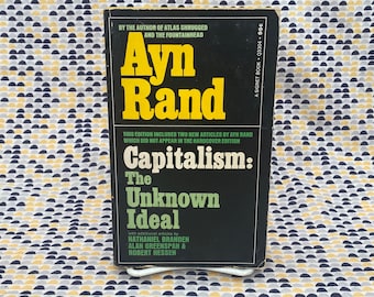 Capitalism: The Unknown Ideal - Ayn Rand - Vintage Paperback Book - 95 cent Signet Edition