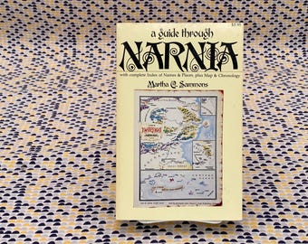 A Guide Through Narnia: With Index Of Names & Places, Plus Map and Chronology - Martha Sammons - Vintage Paperback Book