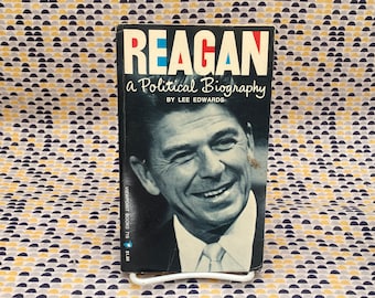 Reagan: een politieke biografie - Lee Edwards - Vintage Paperback Book - Viewpoint Books Edition