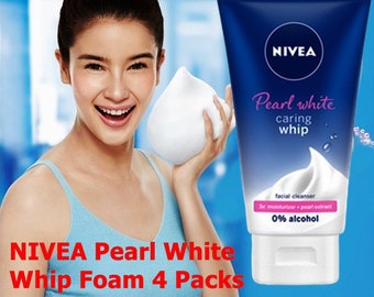 nivea pearl white caring whip foam